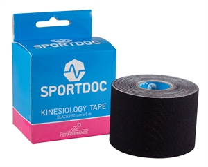 Kinesio tape - SportDoc Kinesiology tape - Kinesiotape i sort